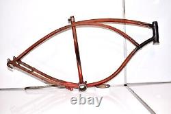 1953 Schwinn Red Phantom Bicycle FRAME & HEAD BADGE Mens 26 Balloon Bike