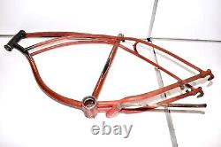 1953 Schwinn Red Phantom Bicycle FRAME & HEAD BADGE Mens 26 Balloon Bike