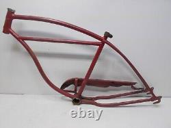 1954 Schwinn Hornet Bicycle FRAME CHAIN GUARD HEAD BADGE KICKSTAND Mens 26