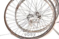 1955 Schwinn Black Phantom Bicycle S2 RIM WHEEL SET 26 Balloon Bike Part