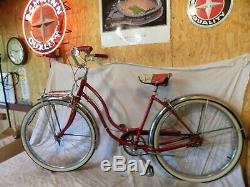 1955 Schwinn Corvette Ladies 3-speed Vintage Cruiser Bicycle Typhoon S7 Tiger 58