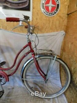 1955 Schwinn Corvette Ladies 3-speed Vintage Cruiser Bicycle Typhoon S7 Tiger 58