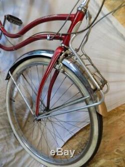 1955 Schwinn Corvette Ladies 3-speed Vintage Cruiser Bicycle Typhoon S7 Tiger 58