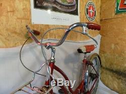 1955 Schwinn Corvette Ladies 3-speed Vintage Cruiser Bicycle Typhoon S7 Tiger 58