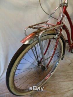 1955 Schwinn Corvette Ladies 3-speed Vintage Cruiser Bicycle Typhoon S7 Tiger 58