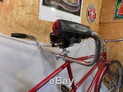 1955 Schwinn Town And Country Tandem 2-person Bicycle Vintage Bike Drum Brake 55