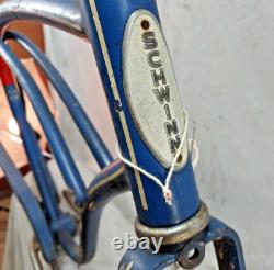 1955 Schwinn Vintage Cruiser Road Bike Frame Set 19 Large Steel USA Made/Ships