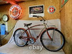 1956 Schwinn Flying Star Vintage Tank Bicycle Rat Rod Typhoon Deluxe Tornado S7