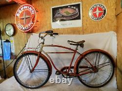 1956 Schwinn Flying Star Vintage Tank Bicycle Rat Rod Typhoon Deluxe Tornado S7