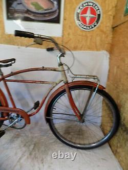 1956 Schwinn Flying Star Vintage Tank Bicycle Rat Rod Typhoon Deluxe Tornado S7