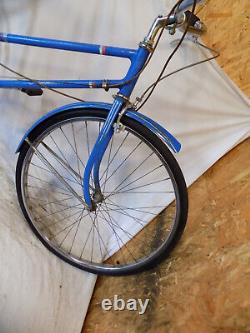 1956 Schwinn Racer Ladies Road Cruiser Bicycle Blue Collegiate Breeze Vintage