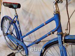 1956 Schwinn Racer Ladies Road Cruiser Bicycle Blue Collegiate Breeze Vintage