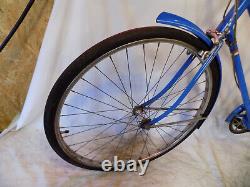 1956 Schwinn Racer Ladies Road Cruiser Bicycle Blue Collegiate Breeze Vintage