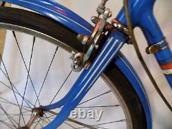 1956 Schwinn Racer Ladies Road Cruiser Bicycle Blue Collegiate Breeze Vintage