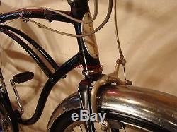 1958 SCHWINN CORVETTE MENS 3-SPEED BICYCLE VINTAGE JAGUAR TYPHOON PANTHER S7 50s