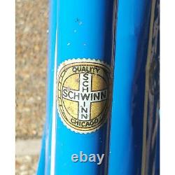 1958 Schwinn Hornet Ladies Bicycle With Tank Vintage Retro Antique Unrestored