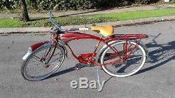 1958 Schwinn Phantom K813112 Unrestored Original Paint Genuine Vintage Red 58