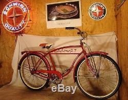 1960 Schwinn Tornado Straightbar Mens Cruiser Bike Vintage Typhoon Bicycle S7 As