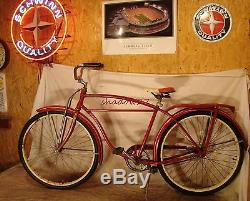 1960 Schwinn Tornado Straightbar Mens Cruiser Bike Vintage Typhoon Bicycle S7 As