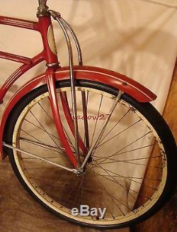 1960 Schwinn Tornado Straightbar Mens Cruiser Bike Vintage Typhoon Bicycle S7 As