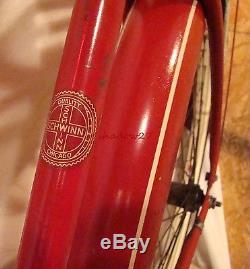 1960 Schwinn Tornado Straightbar Mens Cruiser Bike Vintage Typhoon Bicycle S7 As