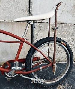 1960 Schwinn Tornado Twin Bar Red Ivory Vintage Sting Ray 60s Bicycle A011284