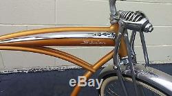 1960s 1963 Orange Schwinn Jaguar Mark V 5 Vintage Bicycle Very Nice PICKUP ONLY