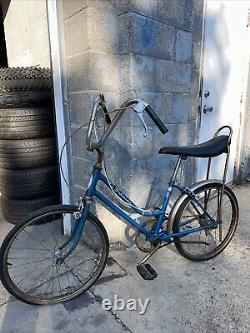 1960s SCHWINN BLUE MUSCLE BIKE EARLY BANANA SEAT VINTAGE