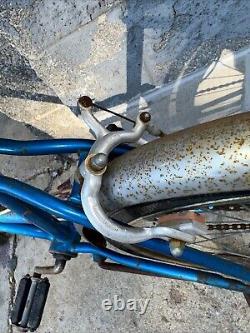 1960s SCHWINN BLUE MUSCLE BIKE EARLY BANANA SEAT VINTAGE