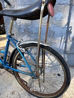 1960s SCHWINN BLUE MUSCLE BIKE EARLY BANANA SEAT VINTAGE