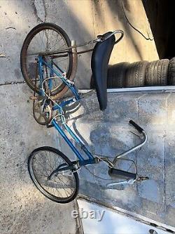 1960s SCHWINN BLUE MUSCLE BIKE EARLY BANANA SEAT VINTAGE