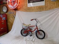 1960s SCHWINN LIL TIGER MINI STINGRAY BANANA SEAT MUSCLE BIKE RED 60s VINTAGE