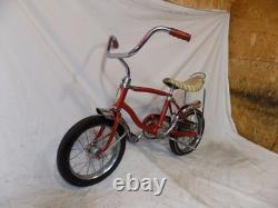 1960s SCHWINN LIL TIGER MINI STINGRAY BANANA SEAT MUSCLE BIKE RED 60s VINTAGE