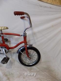 1960s SCHWINN LIL TIGER MINI STINGRAY BANANA SEAT MUSCLE BIKE RED 60s VINTAGE