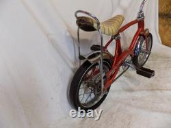 1960s SCHWINN LIL TIGER MINI STINGRAY BANANA SEAT MUSCLE BIKE RED 60s VINTAGE