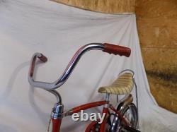 1960s SCHWINN LIL TIGER MINI STINGRAY BANANA SEAT MUSCLE BIKE RED 60s VINTAGE