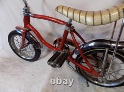 1960s SCHWINN LIL TIGER MINI STINGRAY BANANA SEAT MUSCLE BIKE RED 60s VINTAGE
