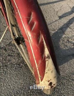1961 August 29th Mens Schwinn Tiger Original Red Paint Vintage Bicycle