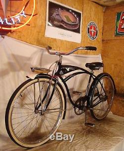 1961 SCHWINN STREAMLINER MENS TANK BIKE VINTAGE PANTHER HORNET S7 HEADLIGHT+HORN