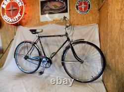 1961 Schwinn Traveler Mens 3-speed Bike Vintage Speedster Racer Collegiate Black