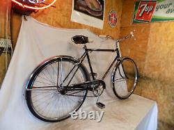 1961 Schwinn Traveler Mens 3-speed Bike Vintage Speedster Racer Collegiate Black