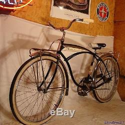 1962 Schwinn Deluxe American Mens Tank Bicycle Vintage Typhoon Panther Jaguar S7