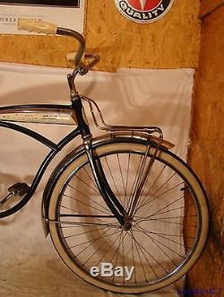 1962 Schwinn Deluxe American Mens Tank Bicycle Vintage Typhoon Panther Jaguar S7