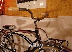 1962 Schwinn Deluxe American Mens Tank Bicycle Vintage Typhoon Panther Jaguar S7