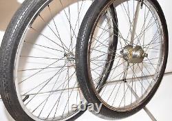 1962 Schwinn Jaguar Bicycle BENDIX 2 SPEED KICKBACK S7 WHEEL SET Bike Part