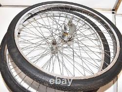 1962 Schwinn Jaguar Bicycle BENDIX 2 SPEED KICKBACK S7 WHEEL SET Bike Part