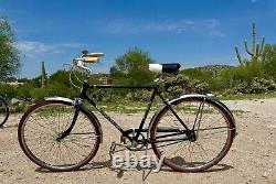 1962 Schwinn Traveler Men's 3 Speed Bicycle Black Rebuilt Vintage