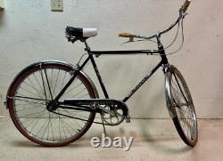 1962 Schwinn Traveler Men's 3 Speed Bicycle Black Rebuilt Vintage