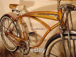 1963 SCHWINN JAGUAR COPPERTONE TANK SPRINGER BICYCLE VINTAGE CORVETTE TYPHOON S7