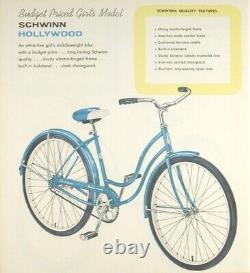1963 Schwinn Hollywood Ladies Vintage Cruiser Bicycle